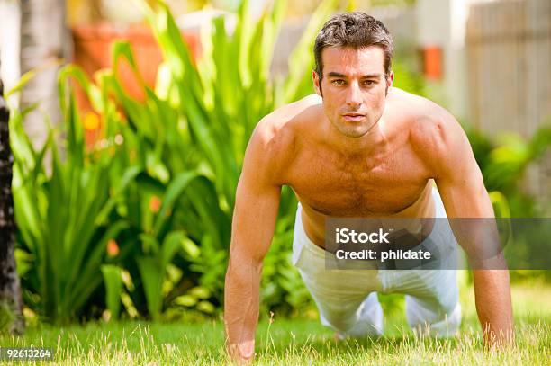 Man Working Out Stock Photo - Download Image Now - 30-39 Years, Adult, Anaerobic Exercise