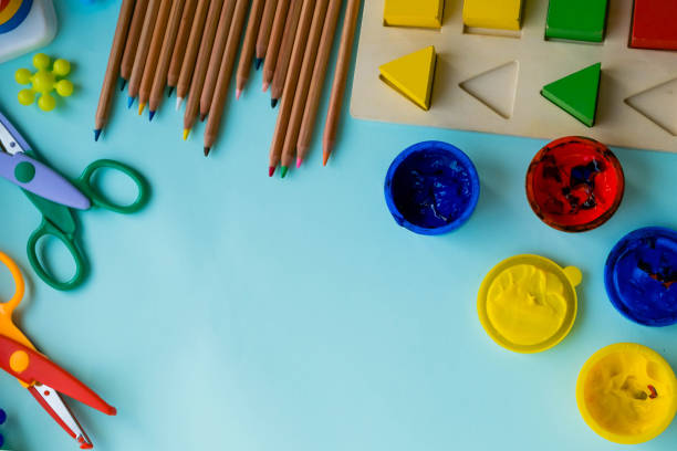 istock Office and student accessories on a pink. Back to school concept. School, education and learning concept. creativity for kids. Top view colorful background. Flat lay. 926140000