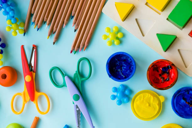 istock Office and student accessories on a pink. Back to school concept. School, education and learning concept. creativity for kids. Top view colorful background. Flat lay. 926140014