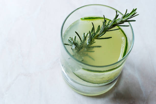 istock Rosemary Gin Gimlet Cocktail with Cucumber Slice. 926151350