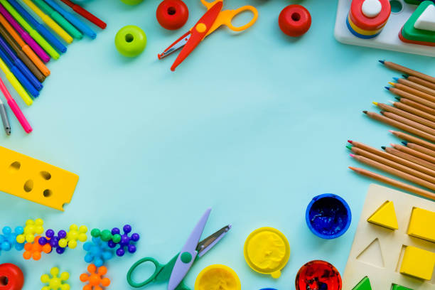 istock Office and student accessories on a pink. Back to school concept. School, education and learning concept. creativity for kids. Top view colorful background. Flat lay. 926152332