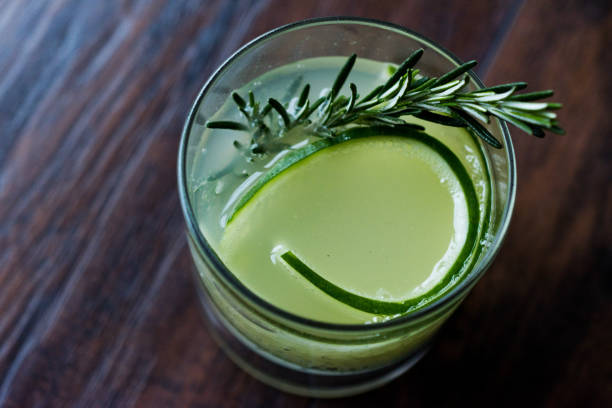 istock Rosemary Gin Gimlet Cocktail with Cucumber Slice. 926153046