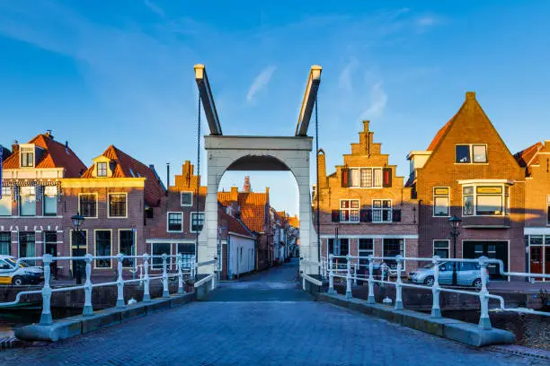 The old city centre of Alkmaar in North-Holland in the Netherlands. Also known as the city of cheese.