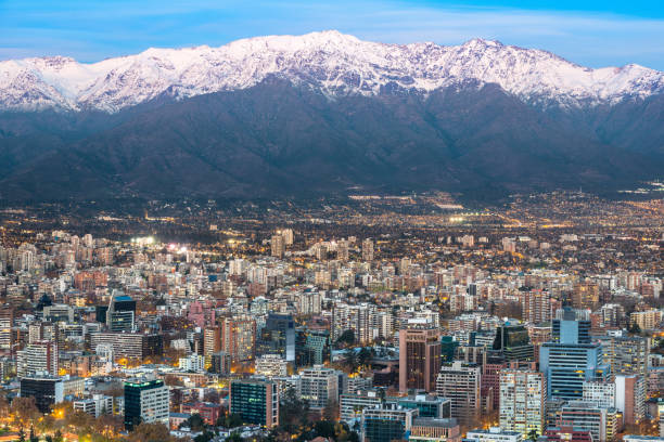istock Panoramic view of Providencia district with Los Andes Mountain Range in the back 926159544