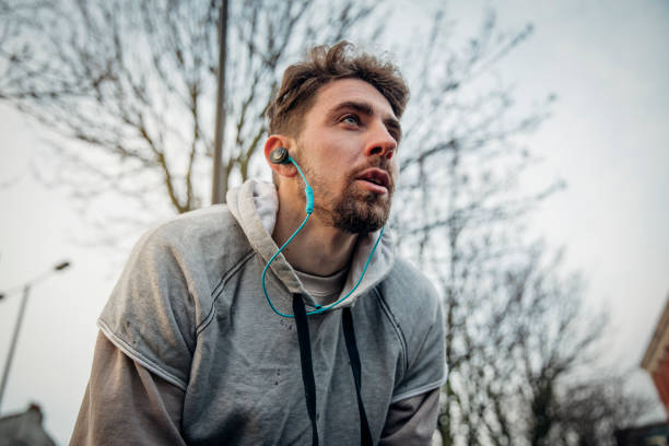 Male Runner Catching His Breath