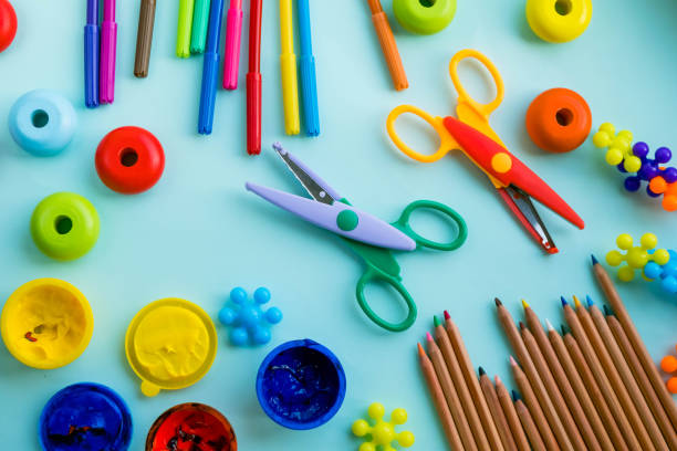 istock Office and student accessories on a pink. Back to school concept. School, education and learning concept. creativity for kids. Top view colorful background. Flat lay. 926164302