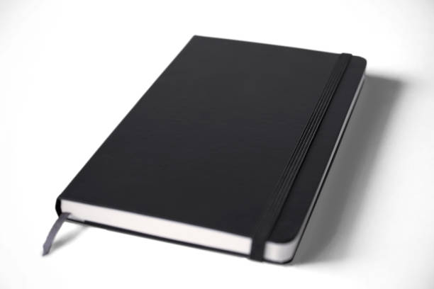 istock Leather sketchbook with blank cover isolated on white. 3d illustration. 926170730