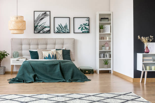 istock Front view of bedroom interior 926172150