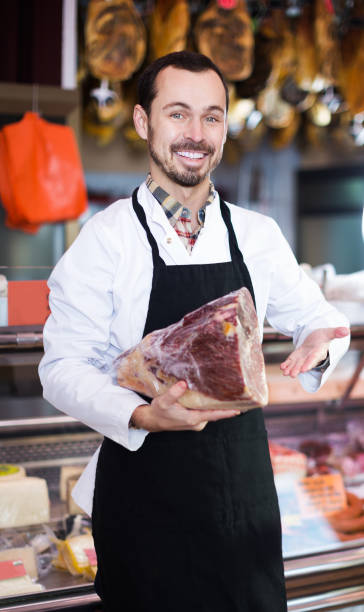 istock Seller offering piece of meat 926172486