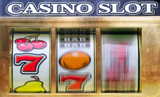 istock rerto slot machine close up 926175564