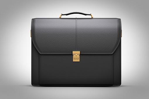 modern leather briefcase with Professional Style 3d render