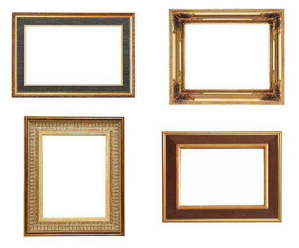 istock collection of golden picture frames 92618831