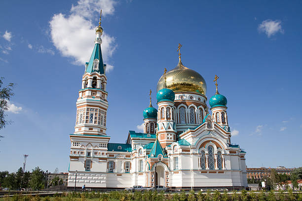 istock Dormition Cathedral in Omsk, Russia 92618844