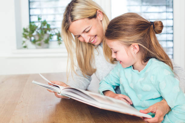 istock beautiful Mother learns to read a book with the daughter 926189646