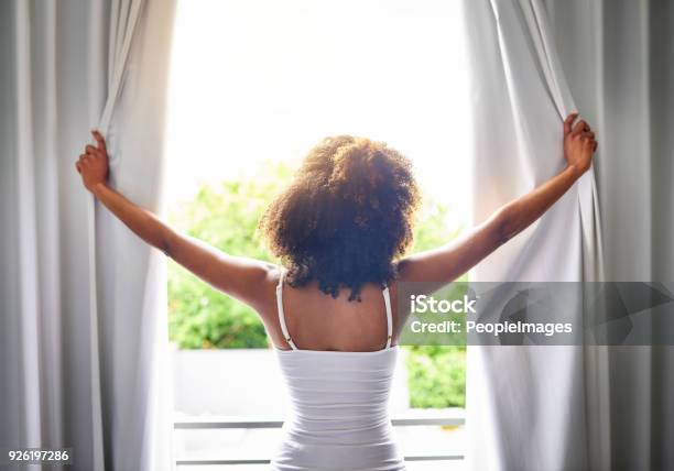 Good Morning World Stock Photo - Download Image Now - Window, Opening, Routine