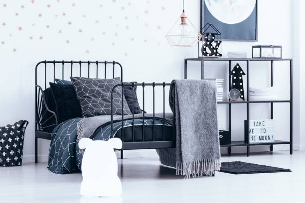 istock Bear lamp in bedroom interior 926201188