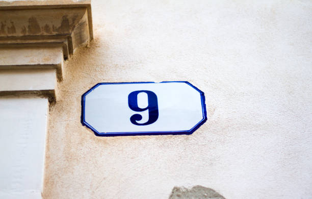 istock Italy: Antique Ceramic Number 9 Street Address Tile 926215478