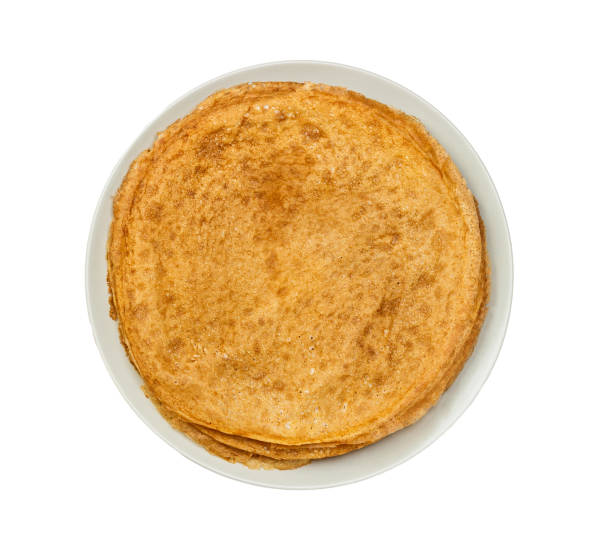 istock Russian pancakes isolated on the white background 926216738