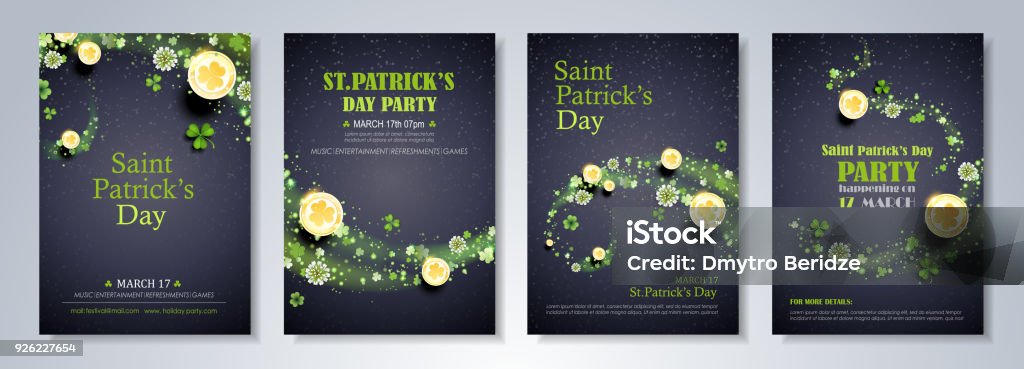 Saint Patrick Day Celebration Flyer - clipart vectoriel de Saint Patrick libre de droits