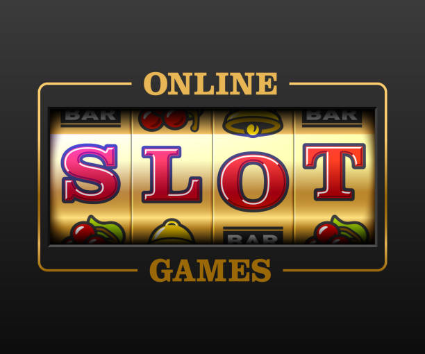 온라인 슬롯 게임 카지노 배너 - slot machine illustrations stock illustrations