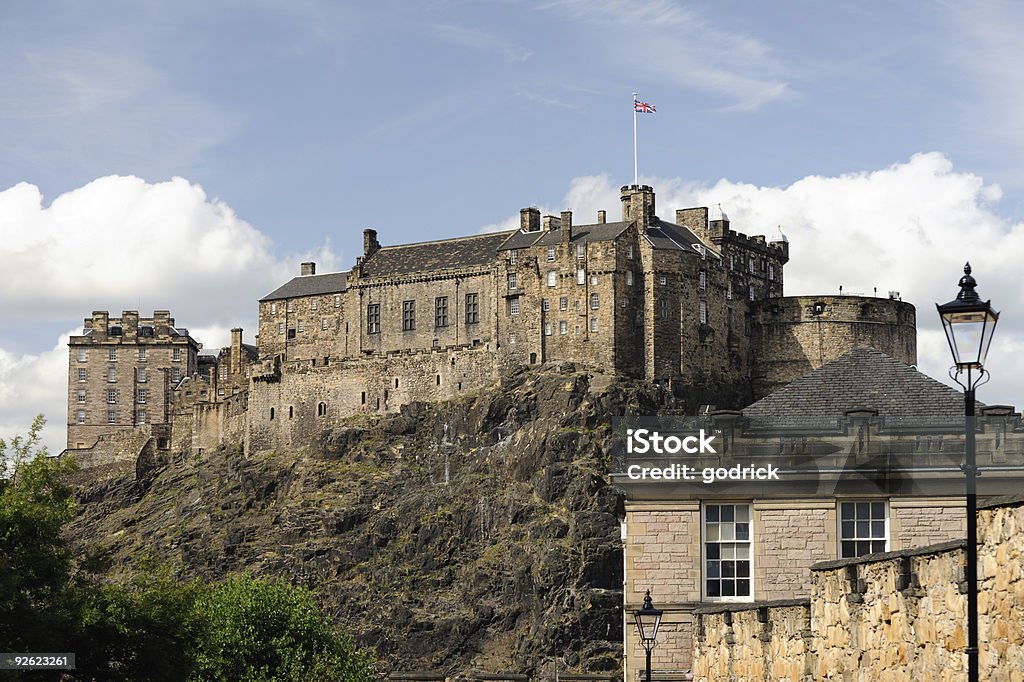 Castello di Edimburgo da sud - Foto stock royalty-free di Castello di Edimburgo