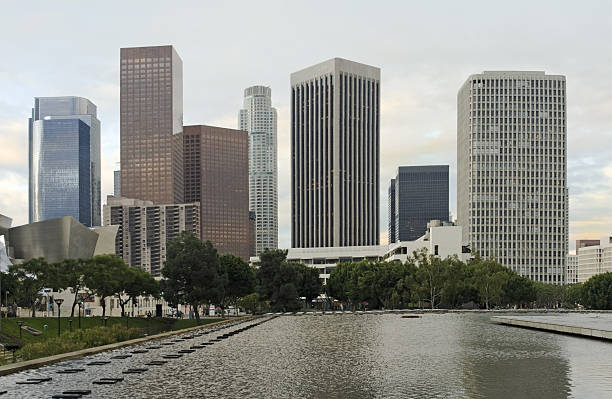 istock Los Angeles Skyline in Early Morning 92623525