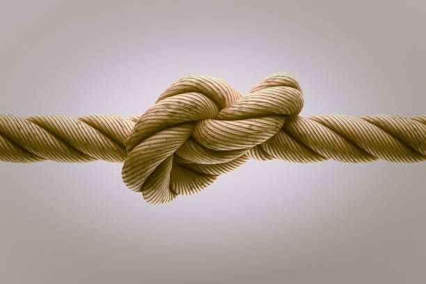 istock Rope knot a metaphor for strength or stress. 3d render 926235562