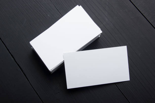 istock Business cards Mockup on color background. Flat Lay. copy space for text 926241966