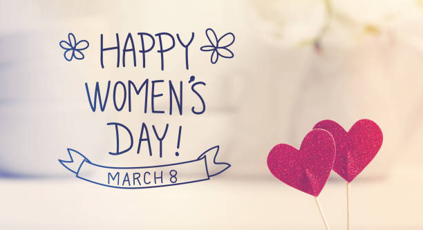 istock Womens Day message with small red hearts 926250112