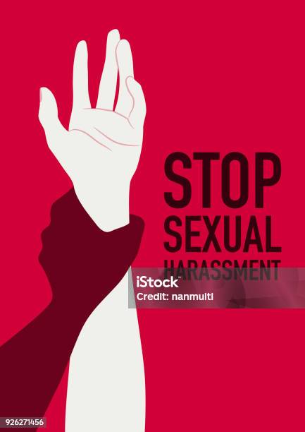 Sexual Abuse Man Attacking To A Scared Woman Stock Illustration - Download Image Now - Violence, Women, Sexual Harassment