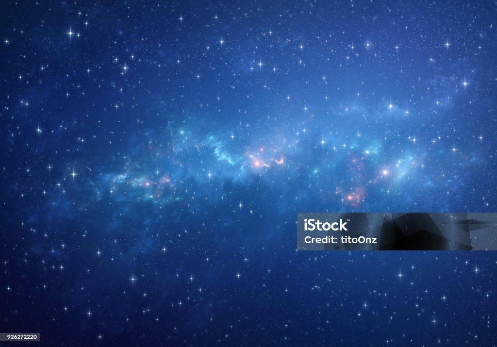 Deep space Hintergrund - Lizenzfrei Stern - Weltall Stock-Foto