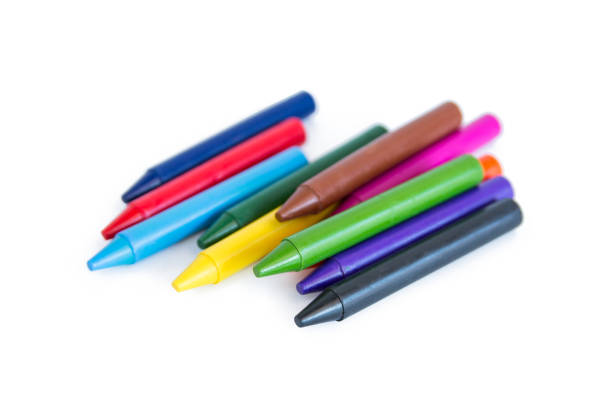 istock Colorful wax crayons isolated on white background. clipping path 926276160