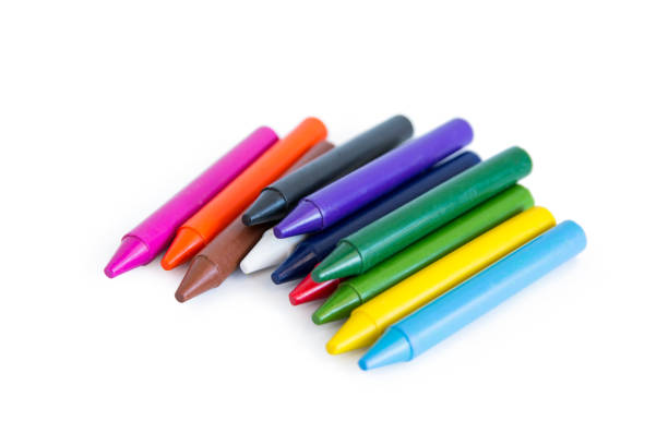 istock Colorful wax crayons isolated on white background. clipping path 926277128