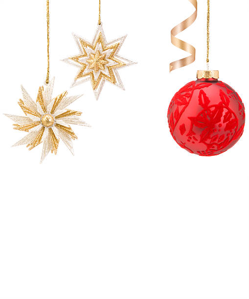 istock Christmas Ornaments and Ribbon - adobe rgb 92627907