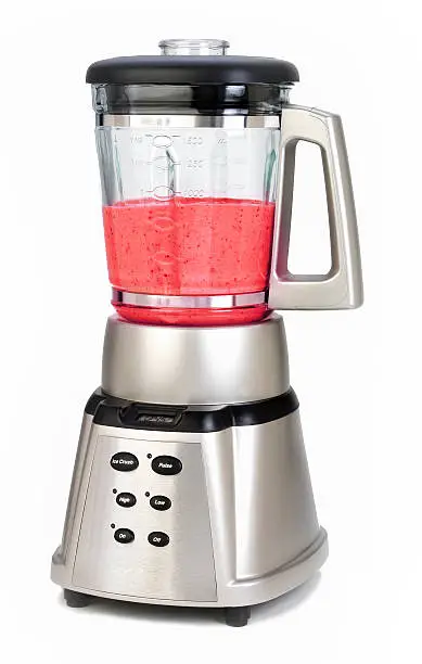 Photo of Blender making smoothie isolated adobe RGB