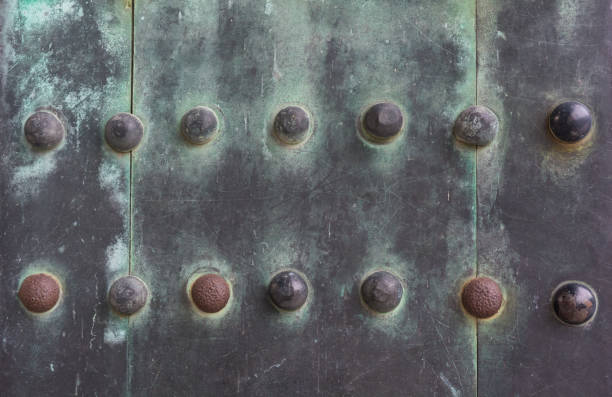 istock Antique weathered metal heavy gate 926287960
