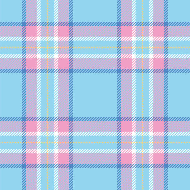 Easter Colors Tartan Seamless Pattern Easter Colors Tartan Seamless Pattern - Illustration easter patterns stock illustrations