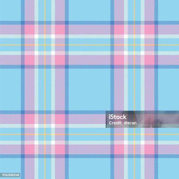 Easter Colors Tartan Seamless Pattern Stock Illustration - Download Image Now - Easter, Plaid, Pattern