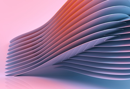 abstracta fondo de arquitectura multicolor - 3d rendering photo