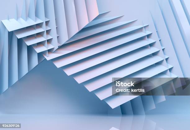 Abstract Architecture Background Multicolor 3d Rendering Stock Photo - Download Image Now