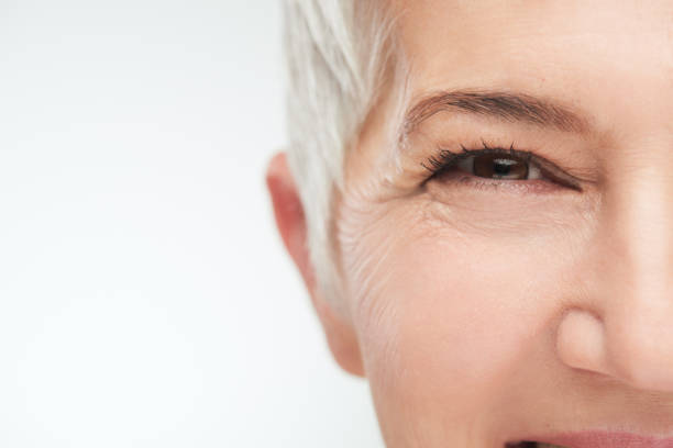 istock Close up of senior woman`s eye. 926316258