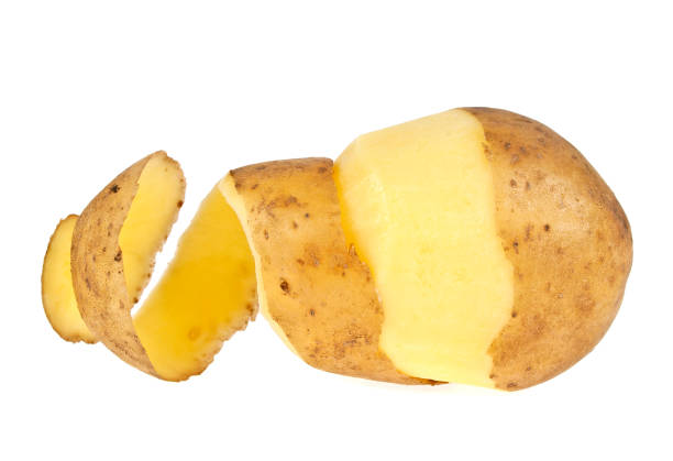 istock Potatoes with peel isolated on white background 926334520