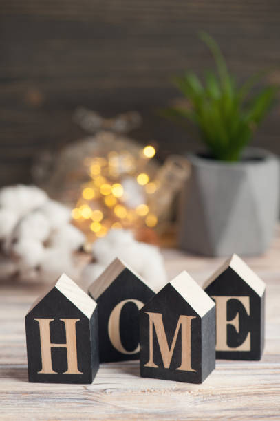 istock Home sign letters in interior 926342774