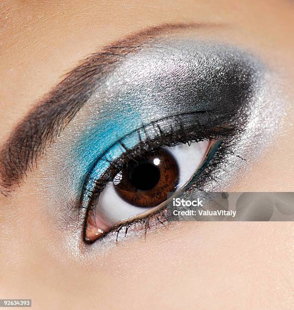 Multicolored Beauty Makeup Stock Photo - Download Image Now - Adult, Beautiful People, Beautiful Woman