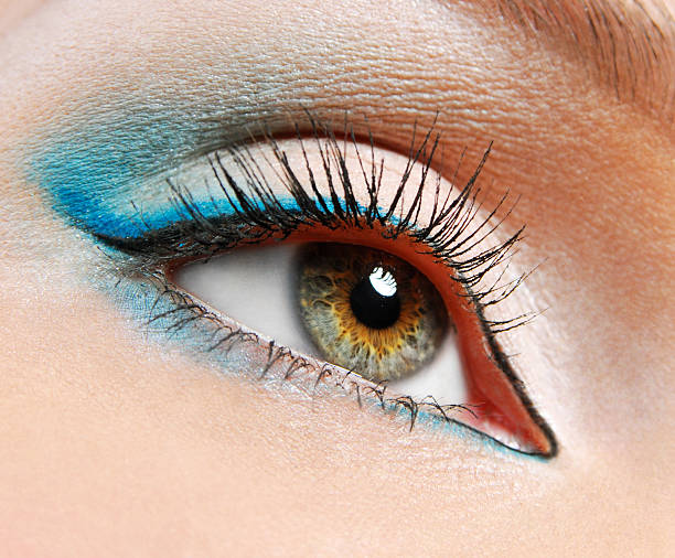 istock Beauty eye with the Blue eyeshadows 92636213