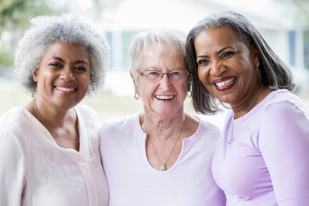 istock Portrait of three beautiful active senior women 926365488