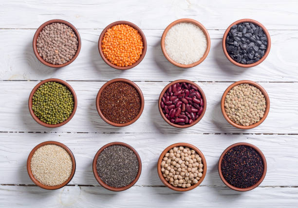 istock Cereals and beans in bowl 926369044