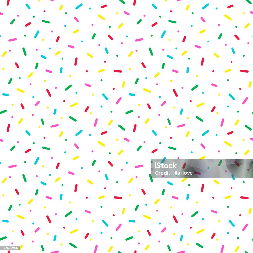 Seamless pattern with colorful sprinkles. Donut glaze background. Confetti stock vector