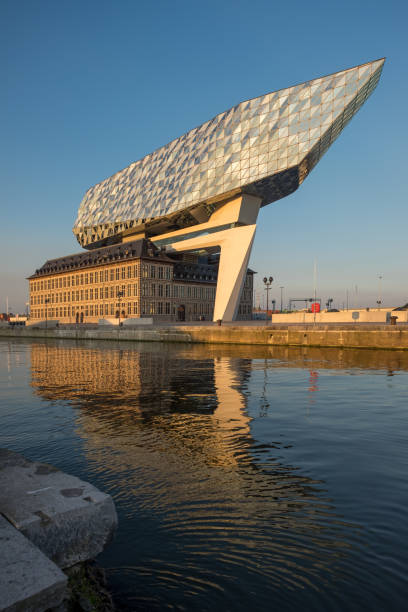 Contextual view on the new Port House of Antwerp, Monday 3 April 2017, Antwerp, Belgium.
