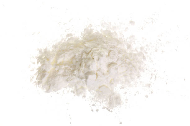 istock starch heap pile isolated on white background. Top view. Flat lay 926382308
